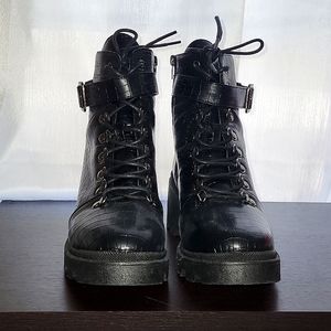 Sugar Frannie Combat Boots Size 9
